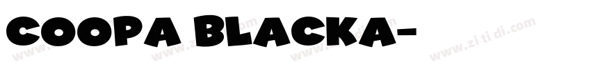 Coopa Blacka字体转换
